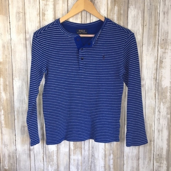 Kids Polo Ralph Lauren Blue Striped Sweater - Picture 1 of 5